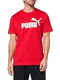 Puma Men's Essentials Logo T-Shirt (Available in Big & Tall), for All Time Red Big Logo AH25, X-Large