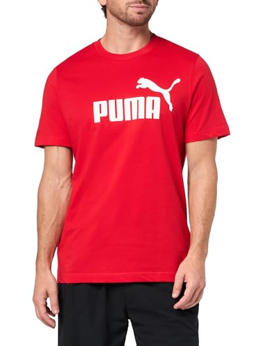 Puma Men's Essentials Logo T-Shirt (Available in Big & Tall), for All Time Red Big Logo AH25, X-Large