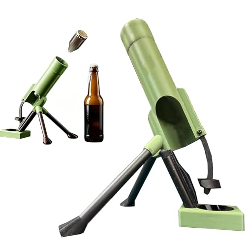Abrebotellas de mortero de cerveza, expulsión automática de tapas de botella, abrebotellas de cerveza, abridor de cerveza para botella de cerveza de 330 – 500 ml, mortero de cerveza, abrebotellas