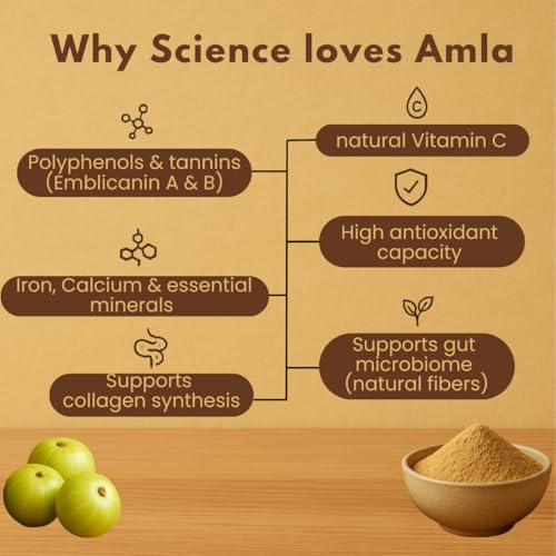 Image of Earthen Story Certified Organic Amla Powder (200g) | Lab Tested for 270+ Pesticides | Indian Gooseberry (Nellikkai) Whole Fruit Powder for Immunity, Hair & Skin | Vitamin C Superfood