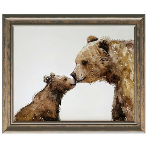 Image of Generic Woodland Nursery Wall Art, Baby Bear & Woodland Animal Prints, 11x14 inch Unframed Print, Perfect for Nursery