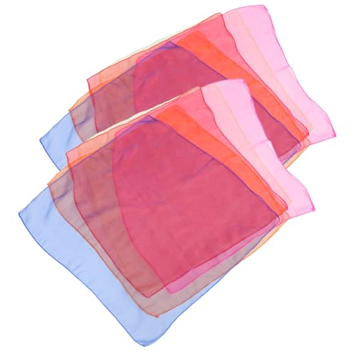 ibasenice Sweet Sensory Toys 10pcs Performance Scarves Juggling Props Children Play Scarves Square Dancing Accessories Bag Hat Decor