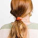 Kaxi, Solid High Intensi'ties, Durable Nylon Hair Ties for Everyday use, 3 Pack (Burnt Orange) - Image 2