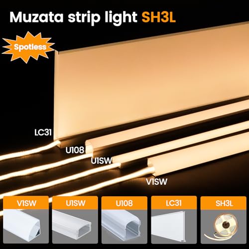 Tira de luces LED COB 5 metros 3000K luz cálida Muzata miniatura 3