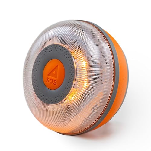 FlashLED Notlicht V16 DGT 3.0 mit Hülle, mit Geolokalisierung, App inklusive, SIM-Karte und kostenloser Datendienst bis 2038, magnetischer Boden