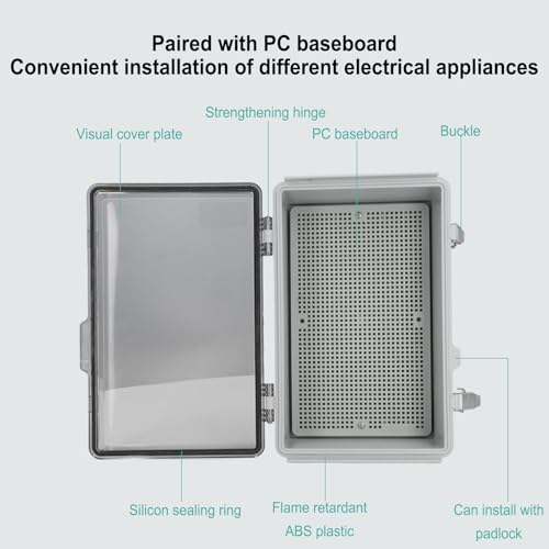 Boîte de jonction électrique plastique ABS étanche Chrees boîtier extérieur - 3