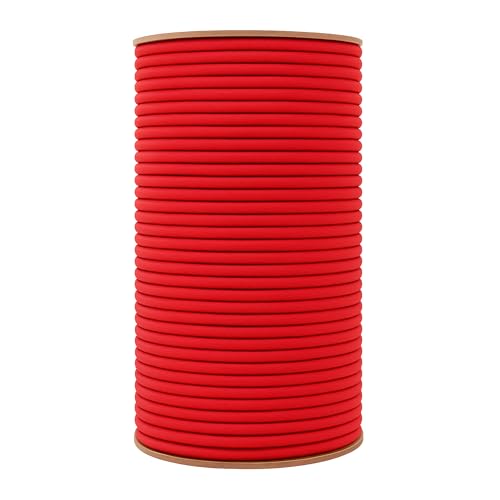Mandala Crafts 1/8 Inch Red Elastic Bungee Shock Cords for Kayaks