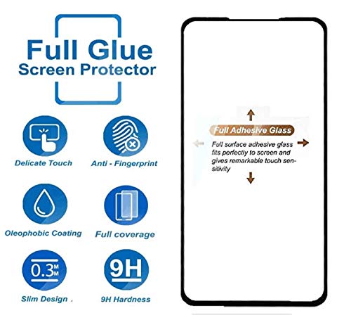 Image of Screen Protector for Realme GT 5G (Black) Tempered Glass Edge-to-Edge 6D Screen Guard With Installation Kit