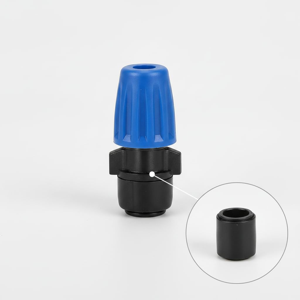 Kit Irrigazione a Goccia Automatico per Giardino, Impianto di Irrigazione Automatica con Raccordi Rapidi