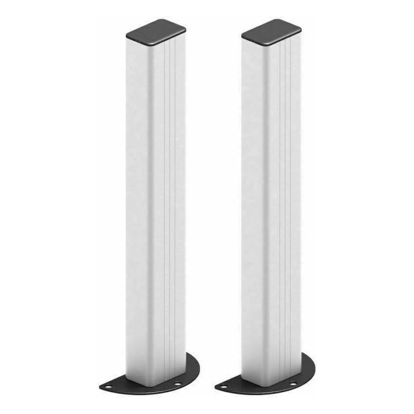 Dieffematic Coppia Colonnine Supporto Fotocellule Universali - Altezza 50 cm, Alluminio Estruso Professionale