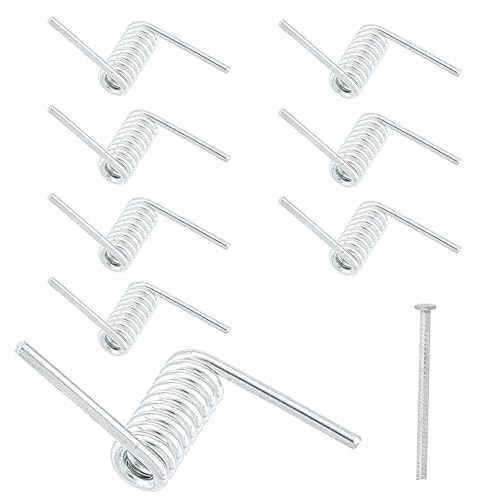 NICENEEDED 8 Stück Ersatzfeder Für Haarklammer Clipfeder Mit Mittelachsstange Ersatzteile Für Haarnadel Vierkantbackenklemmen