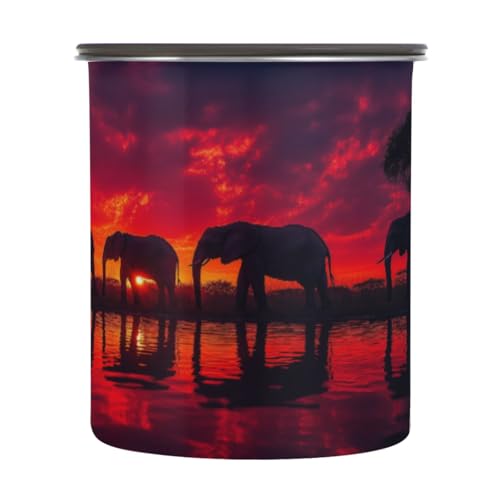 Contenedor hermético para café de acero inoxidable Blueangle 900 ml
