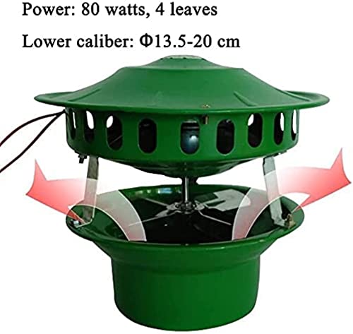 Extracteur de cheminée de toit en acier robuste moteur 80W - 3