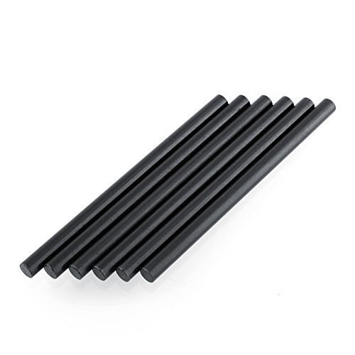 Relefree Ferrocerium Rod Flint Fire Starter Lighter Slim Magnesium Camping Survival Tool Kits Black (Pack of 6) 4.5mmx75mm