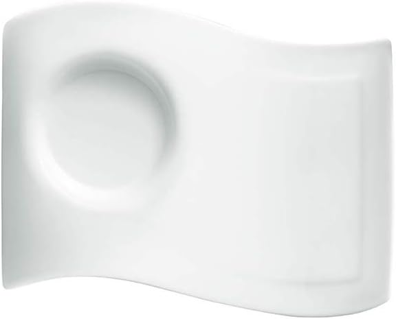 Villeroy & Boch - NewWave Caffè spodek Partyplate, 20 x 14 cm, porcelana premium, biały
