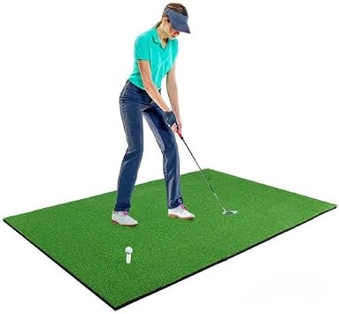 Golf Hitting Mats - 3.8x5 Artificial Turf Training Mat for Indoor/Outdoor Swing Practice