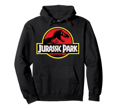 Jurassic Park Distressed Vintage Logo Hoodie Pullover Hoodie