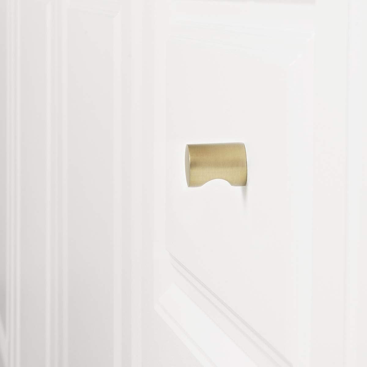 Amazon Basics Whistle Cabinet Knob, 0.75-inch Diameter, Golden Champagne, 25-pack