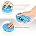 SPTA Auto Profi Hand Polishing Pad Kit, 2Pcs 100 x 120mm Applicator Hand Pads with Surrounding Handle & 1Pc Microfibe Cleaning Cloth Microfiber Towel for Waxing, Polishing,Paint Cleaning
