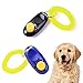 Coollooda クリッカー 犬笛 ペット 犬 猫 訓練用品 リストストラップ付き ペットトレーニングクリッカーセット 犬や猫のトレーニングに便利で効果的 2個入れ