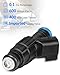 YZHIDIANF Upgraded Fuel Injectors 0280155784 Fits For:-Jeep Cherokee Wrangler Grand Cherokee 4.0L 1999 2000 2001 2002 2003 2004 For:-Dodge For:-Ram 1500 2500 Van 3500 Van 5.2L 00-03, RL669938AB (6Pcs)