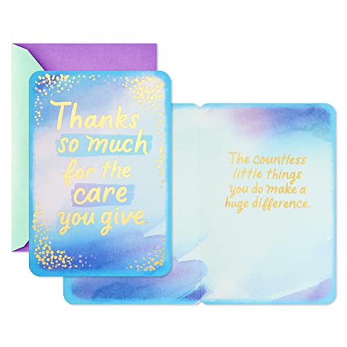 Hallmark Pack Of Thank You Cards, Nurses Day Cards (4 Cards With Envelopes, Care You Give) #TOP13