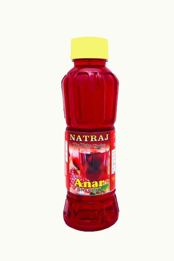 Natraj The Right Choice Anar Sharbat Syrup, 750 ml – Refreshing Pomegranate Drink, Rich in Flavor & Aroma, Ideal for Cooling Beverages, Mocktails, and Family Gatherings.
