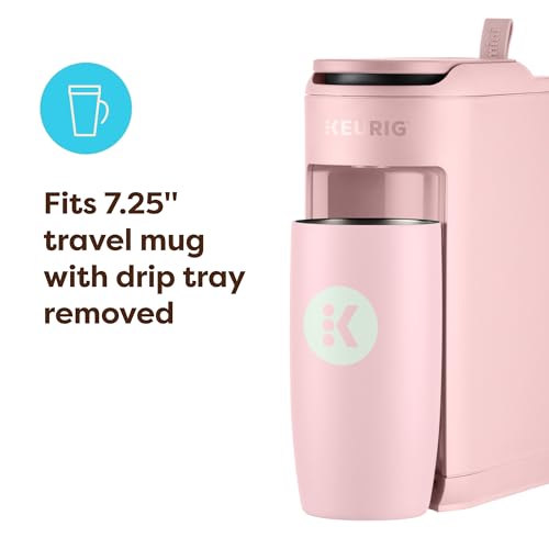 Image of Keurig K-Mini Mate Single Serve K-Cup Pod Coffee Maker, Brews Up to 12 oz Cup, Compact Portable Coffee Machine for Small Spaces, Dorms & Offices, Pink Sands