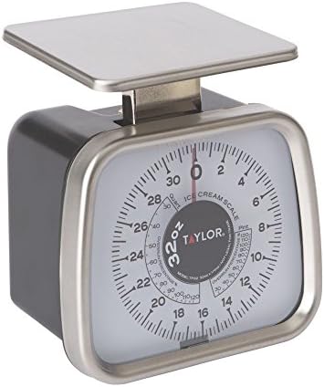Taylor TP32 Mechanical SS Fixed Dial Portion Scale, 32 oz x 1/4 oz. for Ice Cream