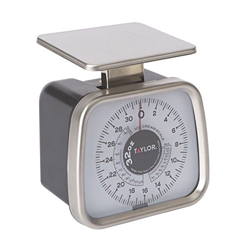 Taylor TP32 Mechanical SS Fixed Dial Portion Scale, 32 oz x 1/4 oz. for Ice Cream