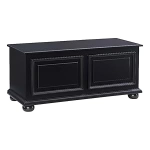 Linon Chadwick Classic Cedar Chest in Black