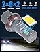 CHOPDARK 9007 LED Bulb Fog lamp, 20000LM 40W HB5 LED Fog light, 6500k White IP68 Waterproof Fanless EMC, 1:1 Mini Size Plug and Play, 2 Pack