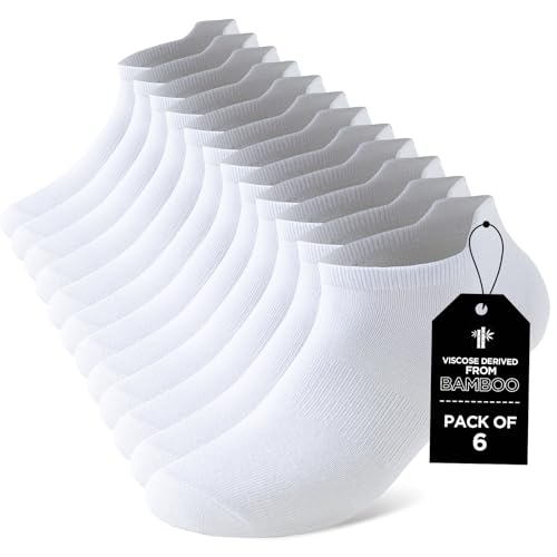 Niorasen Calcetines Tobilleros Hombre de Bambú 43-46, Calcetines ...