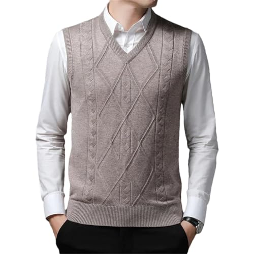 Men Sweater Vest Sleeveless Clothes Short Slim Fit Sweater Clothes