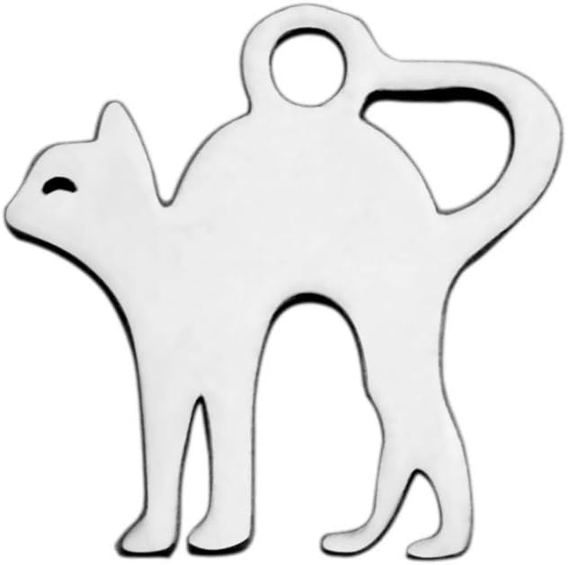 MegaPet 20pcs Dog Cat Animal Charms Pendant 304 Stainless Steel Pet Collar Dangle Links For DIY Bracelet Necklace Jewelry Making