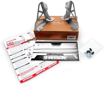 Risk Racing Lock-N-Load PRO Wall Mount for PRO, Mini, and HD Transport Systems, 3-Piece Steel Moto Storage Rack Shelf Organizer, Silver Finish (SKU: 12653) - 4