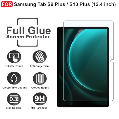 Image of CEDO Samsung Tab S9 Plus / S10 Plus (12.4 inch) Tempered Glass | Screen Protector Clear (Transparent)