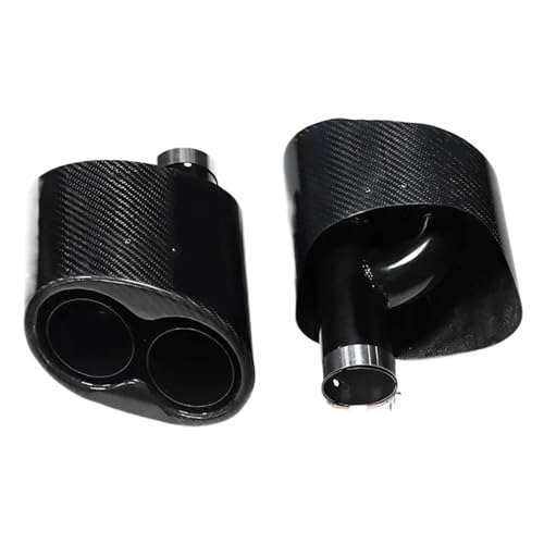 Embout d'échappement voiture carbone noir style A pour silencieux Audi A3 A4 A5 A6 A7 RS3 RS4 RS5