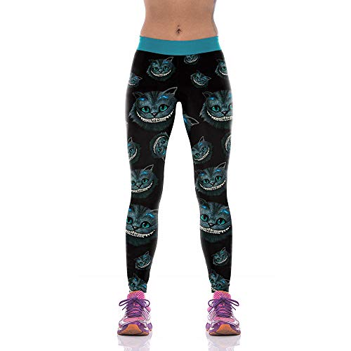 Dickplay Leggings Legging De Costume D'Halloween Pour Femme Effrayant Smiley Chat Impression Numérique 3D-Wkdk1004_M Cover