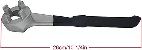 Miniatura 30 de Llave de tambor de aluminio, llave Bung, herramienta de abridor de barril para abrir tambor de 10, 15, 20, 30, 55 galones, se adapta a 2" y 3/4