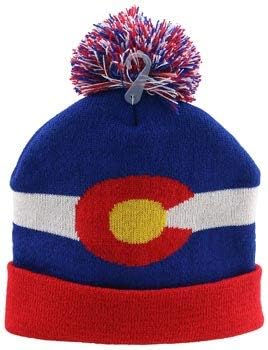 Colorado Knitted Winter HAT with POM POM Multicolored