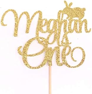 Atelier Elegance ANY NAME Some Bunny is One Cake Topper, Bunny One Cake Topper, Easter 1st Birthday