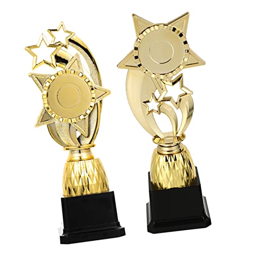 STOBOK 6 Pçs Troféu Pentagrama Presentes Para Crianças Mini Troféu Decoração Sotaque De Troféu De Co