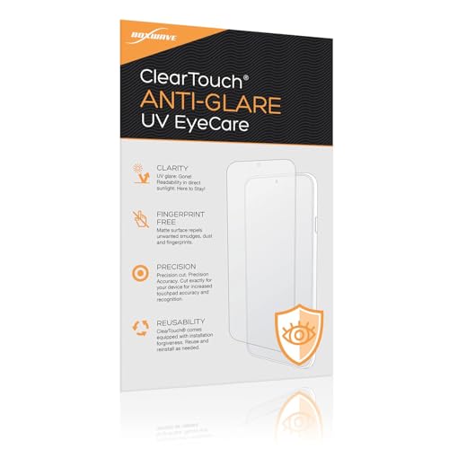 BoxWave Screen Protector Compatible With Franke S700 - ClearTouch Anti-Glare Anti-UV EyeCare (2-Pack), Filters out Harmful Blue Light Reduce Fatigue