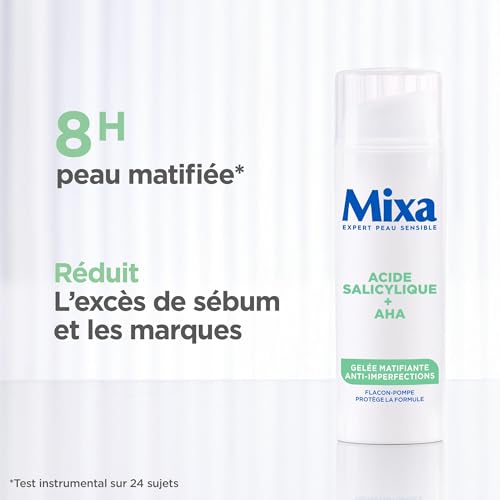 Mattierende Gesichtscreme Mixa – Gel gegen Unreinheiten für fettige Haut