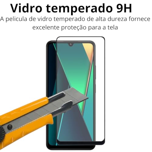 Kit Protetor Xiaomi Poco C75, Capa Protetora, Película de Vidro, Película para Câmera (Kit completo)