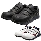 [ミズノ] 安全靴ワークシューズ オールマイティ SU 22 L 3本ベルト Uソール f1ga2311(01) ホワイト×ネイビー×レッド 27.0cm SOLVステッカー付き