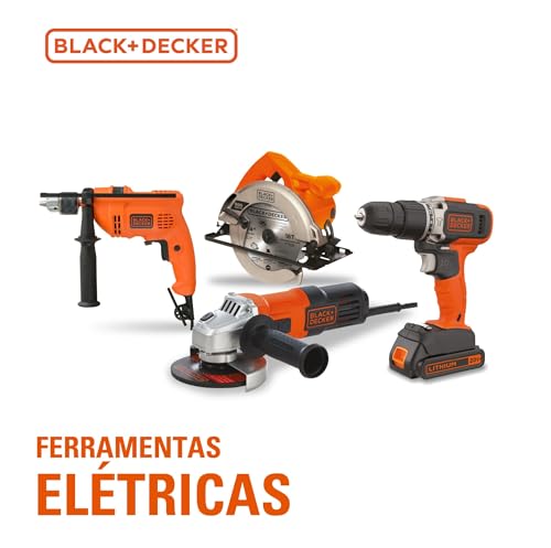 Black Decker Furadeira de Impacto, Furadeira Elétrica de 10mm, Ferramenta Ideal para Trabalhos Pesad