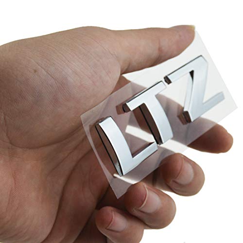 Image of Letter Nameplate Emblem 3D Badge Compatible with 2007-2018 LTZ 2Pack (Chrome)