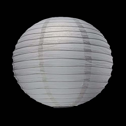 Lanterna Luminária de Papel Oriental Branca - 30cm